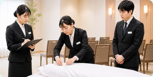 研修を受けるスタッフ